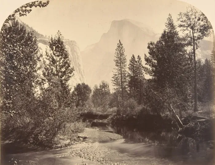 Framed Print : Tasayac, or the Half Dome, 4967 Feet, 1861. Creator: Carleton Emmons Watkins Framed Print : Tasayac, or the Half Dome, 4967 Feet, 1861. Creator: Carleton Emmons Watkins