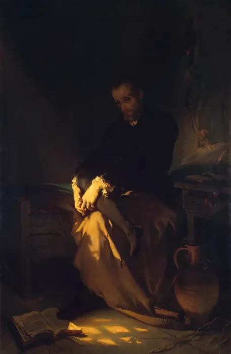 Framed Print : Tasso in the Prison, 1853