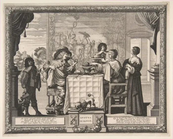 Framed Print : Taste, 1635-38. Creator: Abraham Bosse Framed Print : Taste, 1635-38. Creator: Abraham Bosse
