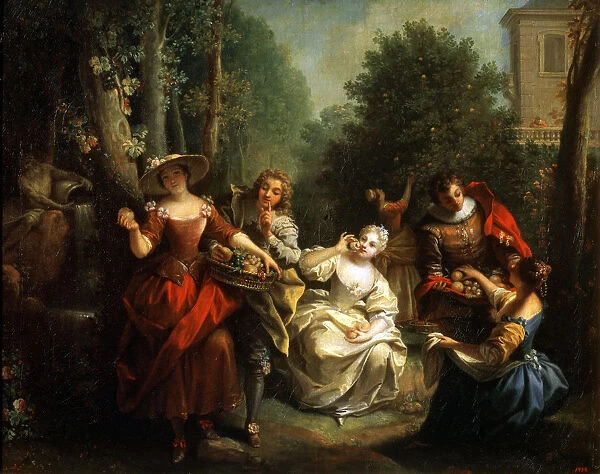 Taste (from the series The Five Senses ), late 1720s or early 1730s. Artist: Jean Raoux