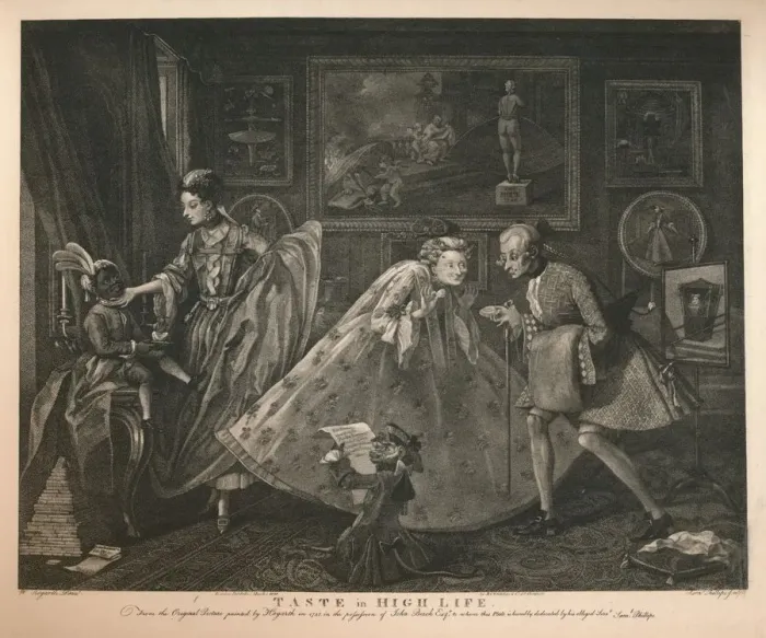Framed Print : Taste in High Life, 1798. Artist: Samuel Phillips Framed Print : Taste in High Life, 1798. Artist: Samuel Phillips