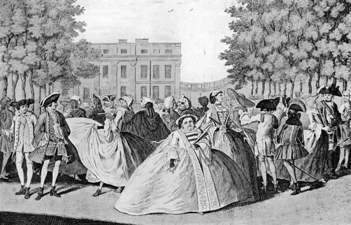 Framed Print : Taste a la mode, 1745. Artist: F Patton Framed Print : Taste a la mode, 1745. Artist: F Patton