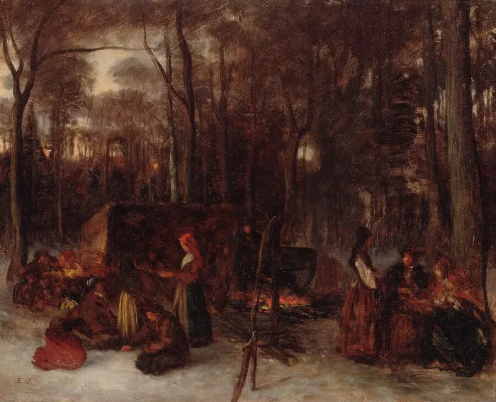 Framed Print : Tasting the Sugar, between c1861 and c1866. Creator: Eastman Johnson Framed Print : Tasting the Sugar, between c1861 and c1866. Creator: Eastman Johnson