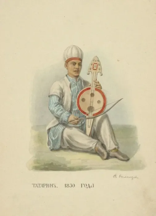 Framed Print : Tatar Man of 1830 (From the series Clothing of the Russian state), 1869 Framed Print : Tatar Man of 1830 (From the series Clothing of the Russian state), 1869