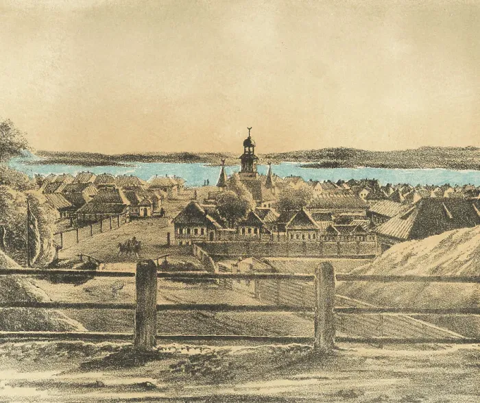 Framed Print : Tatar Settlement, 1871. Creators: M Kolosov, J Rogulin Framed Print : Tatar Settlement, 1871. Creators: M Kolosov, J Rogulin