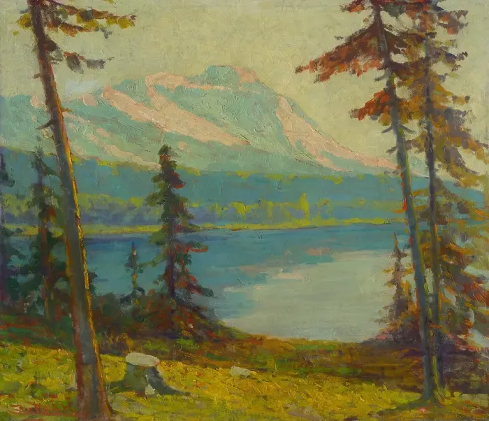 Framed Print : Tatra Mountain Lake, 1934-1937. Creator: Ludovit Cordak Framed Print : Tatra Mountain Lake, 1934-1937. Creator: Ludovit Cordak