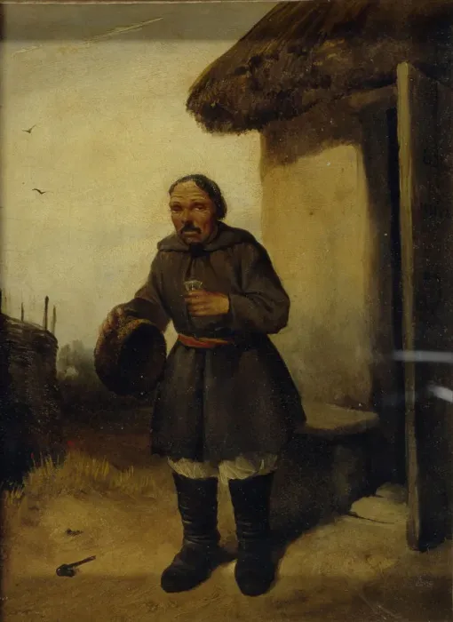 Framed Print : At the Tavern, 1836-1837. Artist: Shternberg, Vasili Ivanovich (1818-1845)