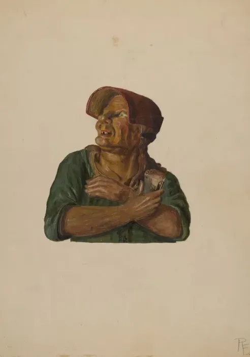 Framed Print : Tavern Figure, c. 1936. Creator: Richard F. Smith Framed Print : Tavern Figure, c. 1936. Creator: Richard F. Smith