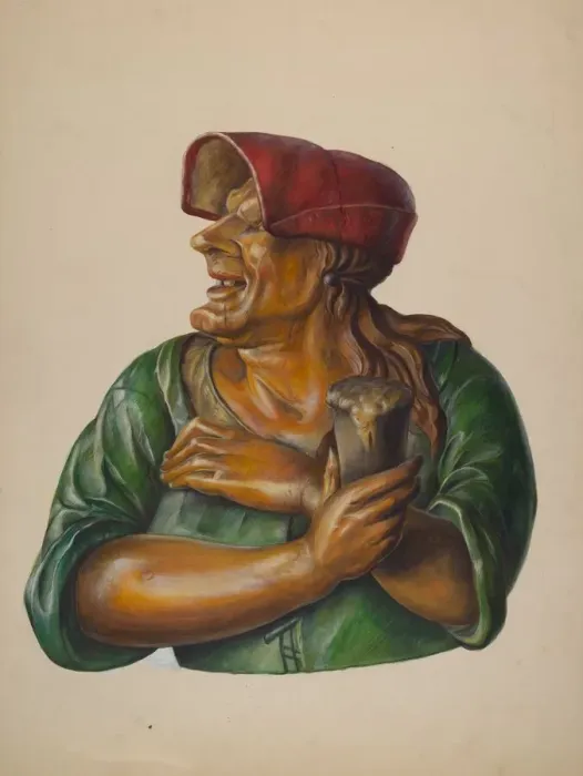 Framed Print : Tavern Figure, c. 1937. Creator: Walter Hochstrasser Framed Print : Tavern Figure, c. 1937. Creator: Walter Hochstrasser