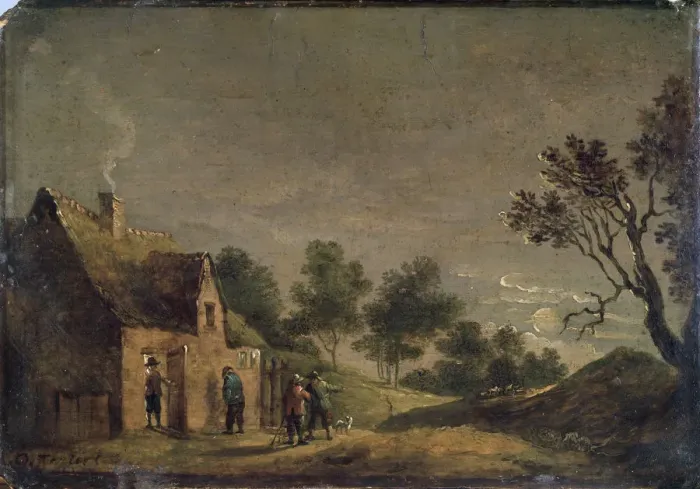 Framed Print : A Tavern at Night, 17th century. Artist: David Teniers II Framed Print : A Tavern at Night, 17th century. Artist: David Teniers II