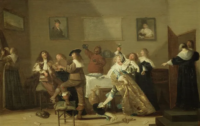 Framed Print : Tavern Scene, 1639 Framed Print : Tavern Scene, 1639
