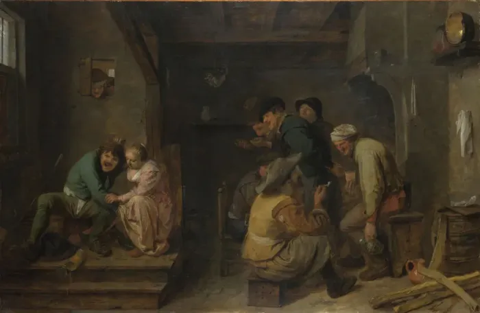 Framed Print : Tavern Scene, c. 1635. Artist: Brouwer, Adriaen (c. 1605-1638) Framed Print : Tavern Scene, c. 1635. Artist: Brouwer, Adriaen (c. 1605-1638)