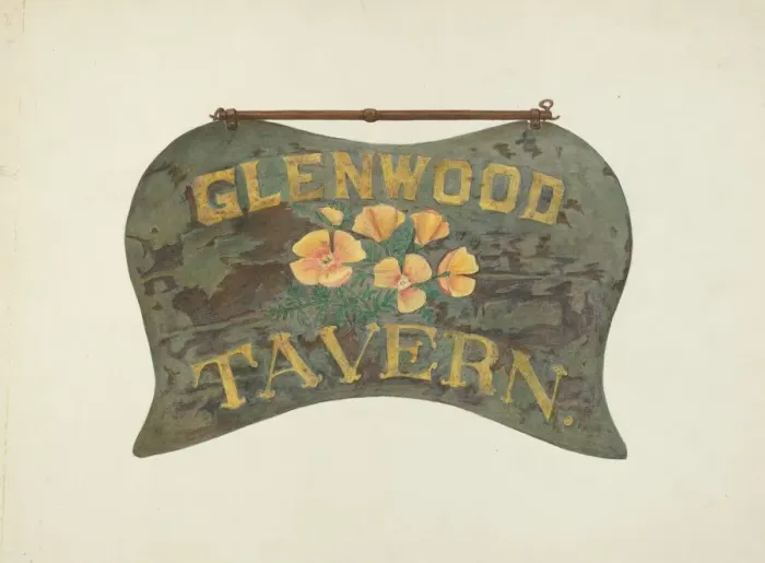 Framed Print : Tavern Sign, 1935 / 1942. Creator: Robert W. R. Taylor Framed Print : Tavern Sign, 1935 / 1942. Creator: Robert W. R. Taylor