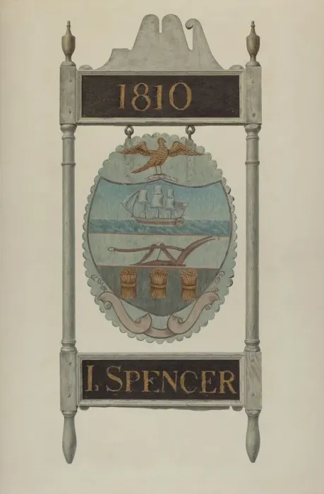 Framed Print : Tavern Sign, 1935 / 1942. Creator: Unknown Framed Print : Tavern Sign, 1935 / 1942. Creator: Unknown
