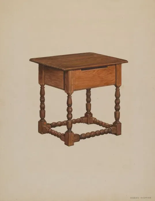 Framed Print : Tavern Table, 1936. Creator: Harry Eisman Framed Print : Tavern Table, 1936. Creator: Harry Eisman
