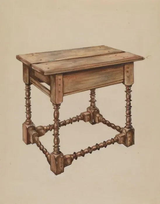 Framed Print : Tavern Table, c. 1936. Creator: Isadore Goldberg Framed Print : Tavern Table, c. 1936. Creator: Isadore Goldberg