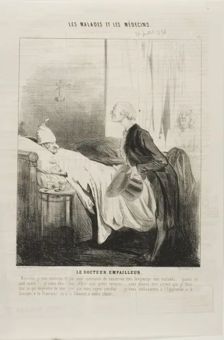 Framed Print : The Taxidermist Doctor, 1843. Creator: Charles Emile Jacque Framed Print : The Taxidermist Doctor, 1843. Creator: Charles Emile Jacque