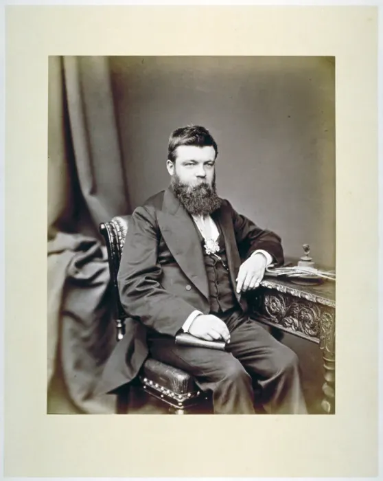 Framed Print : TC Fendick, Master of the Worshipful Company of Glaziers wearing his Masters badge, c1865