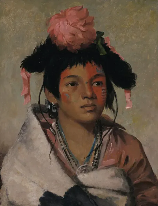 Framed Print : Tcha-kauk-o-ko-maugh, Great Chief, a Boy, 1831. Creator: George Catlin Framed Print : Tcha-kauk-o-ko-maugh, Great Chief, a Boy, 1831. Creator: George Catlin