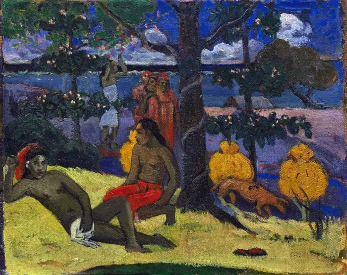 Framed Print : Te arii vahine II (The Woman with Mangos II), 1896 Framed Print : Te arii vahine II (The Woman with Mangos II), 1896