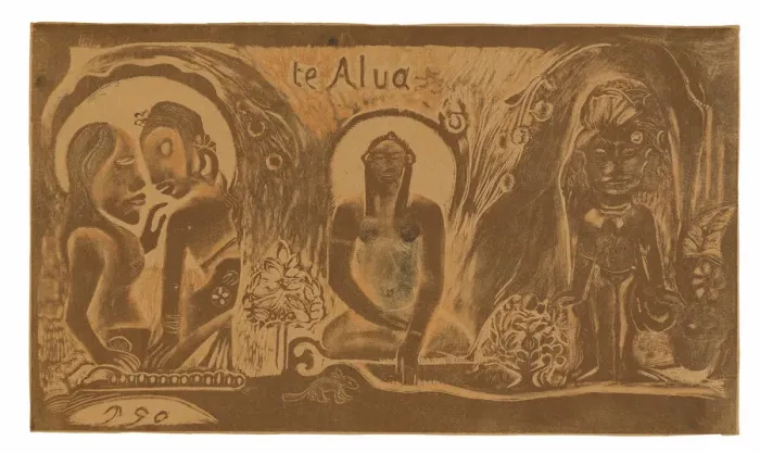 Framed Print : Te atua (The God), from the Noa Noa Suite, 1893 / 94. Creator: Paul Gauguin Framed Print : Te atua (The God), from the Noa Noa Suite, 1893 / 94. Creator: Paul Gauguin