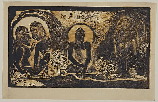 Te Atua (The Gods) From the Series Noa Noa, 1893-1894. Artist: Gauguin, Paul Eugene Henri (1848-1903)