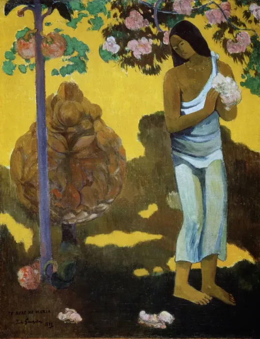 Framed Print : Te Avae No Maria (The Month of Mary), 1899. Artist: Paul Gauguin Framed Print : Te Avae No Maria (The Month of Mary), 1899. Artist: Paul Gauguin