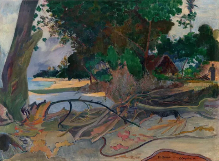 Framed Print : Te burao (The Hibiscus Tree), 1892. Creator: Paul Gauguin Framed Print : Te burao (The Hibiscus Tree), 1892. Creator: Paul Gauguin