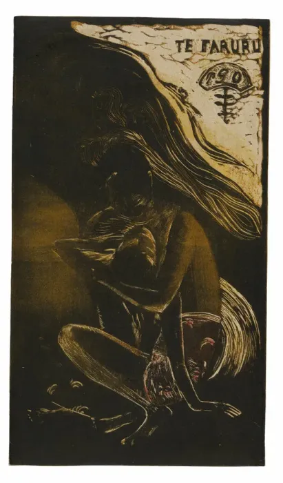 Framed Print : Te faruru (Here We Make Love), from the Noa Noa Suite, 1893 / 94. Creator: Paul Gauguin Framed Print : Te faruru (Here We Make Love), from the Noa Noa Suite, 1893 / 94. Creator: Paul Gauguin