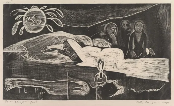 Framed Print : Te Po, 1893-94. Creator: Paul Gauguin Framed Print : Te Po, 1893-94. Creator: Paul Gauguin