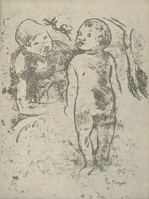 Framed Print : Te Tamari, 1936. Artist: Paul Gauguin Framed Print : Te Tamari, 1936. Artist: Paul Gauguin