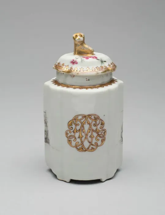 Framed Print : Tea Caddy with Cover, c. 1750. Creator: Unknown Framed Print : Tea Caddy with Cover, c. 1750. Creator: Unknown