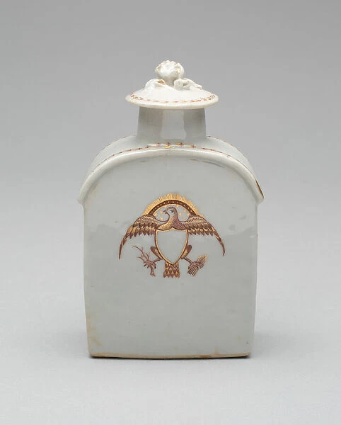 Tea Caddy with Cover, c. 1795. Creator: Unknown