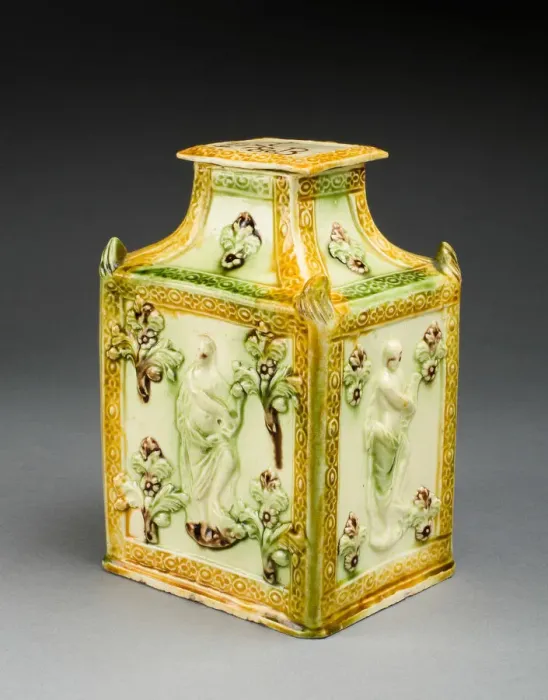Framed Print : Tea Canister, Staffordshire, 1780. Creator: Staffordshire Potteries Framed Print : Tea Canister, Staffordshire, 1780. Creator: Staffordshire Potteries