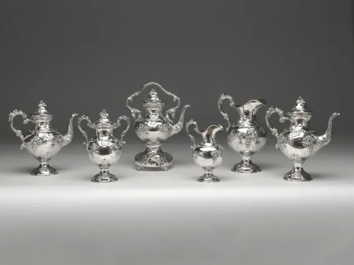 Framed Print : Tea and Coffee Service, 1840 / 51. Creator: Francis W. Cooper Framed Print : Tea and Coffee Service, 1840 / 51. Creator: Francis W. Cooper