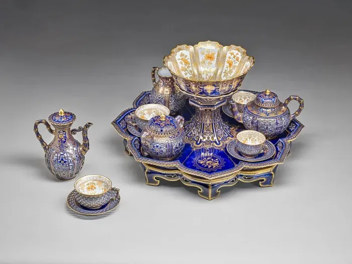 Framed Print : Tea and Coffee Service, 1850-1863. Creator: Sevres Porcelain Manufactory Framed Print : Tea and Coffee Service, 1850-1863. Creator: Sevres Porcelain Manufactory