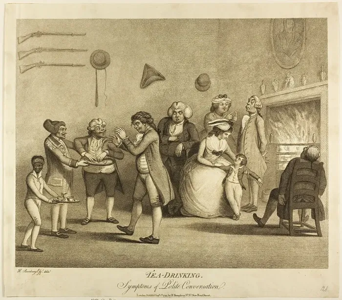 Framed Print : Tea Drinking, published September 1, 1794. Creator: Henry William Bunbury Framed Print : Tea Drinking, published September 1, 1794. Creator: Henry William Bunbury