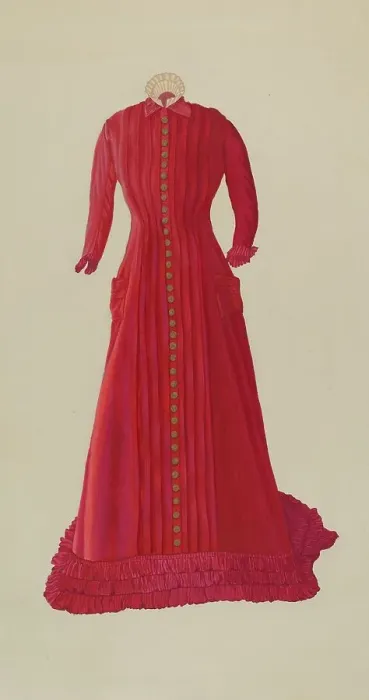 Framed Print : Tea Gown, c. 1937. Creator: Joseph L. Boyd Framed Print : Tea Gown, c. 1937. Creator: Joseph L. Boyd