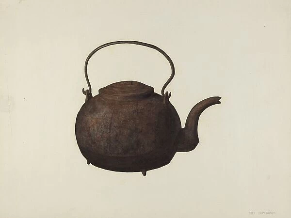 Tea Kettle, c. 1940. Creator: Fred Hassebrock