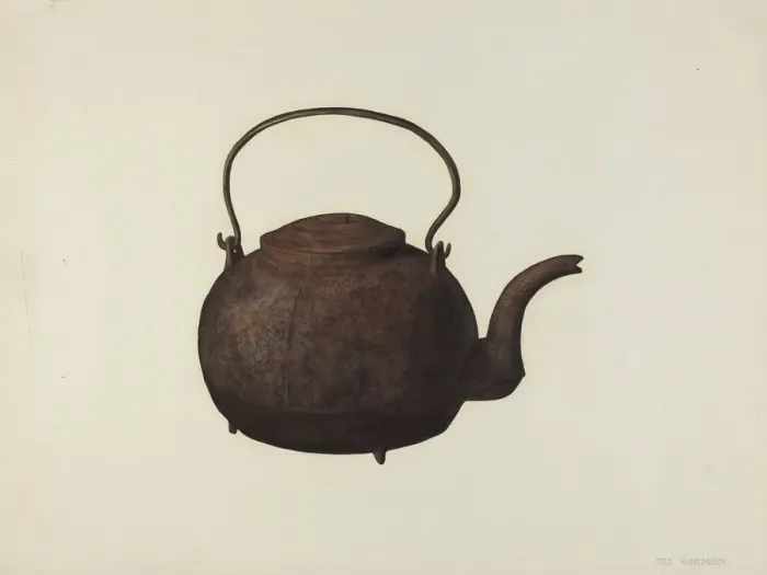 Framed Print : Tea Kettle, c. 1940. Creator: Fred Hassebrock Framed Print : Tea Kettle, c. 1940. Creator: Fred Hassebrock