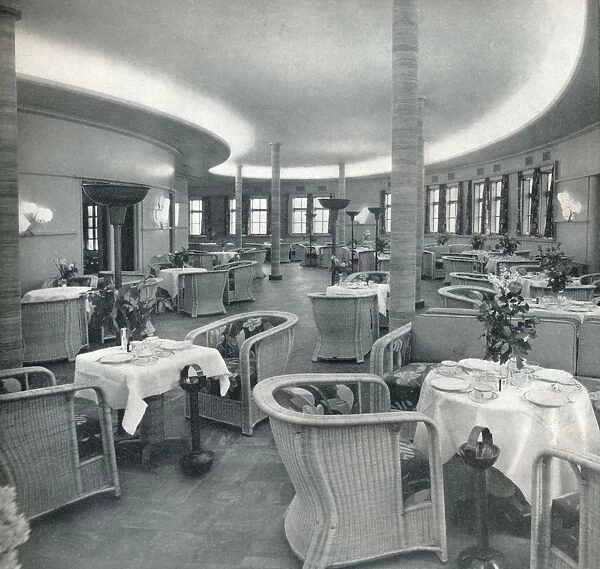The Tea Lounge of the Conte Di Savoia, 1933