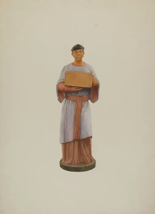 Framed Print : Tea Store Figure, 1935 / 1942. Creator: Ingrid Selmer-Larsen Framed Print : Tea Store Figure, 1935 / 1942. Creator: Ingrid Selmer-Larsen
