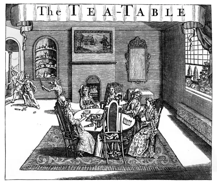 Framed Print : The Tea-Table, 18th century