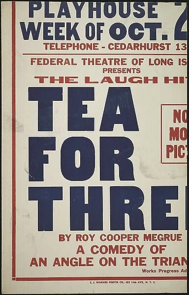 Tea for Three, Cedarhurst, NY, 1936. Creator: Unknown