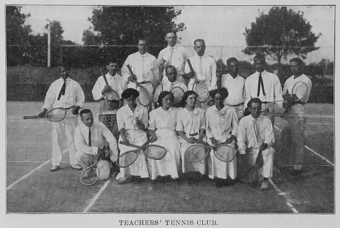 Framed Print : Teacher's Tennis Club, 1915. Creator: Unknown Framed Print : Teacher's Tennis Club, 1915. Creator: Unknown