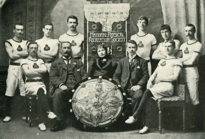 Framed Print : The Team of Aberdeen Gymnasts, Winners of the N. P. R. S. Challenge Shield, 1902. Creator: Unknown Framed Print : The Team of Aberdeen Gymnasts, Winners of the N. P. R. S. Challenge Shield, 1902. Creator: Unknown