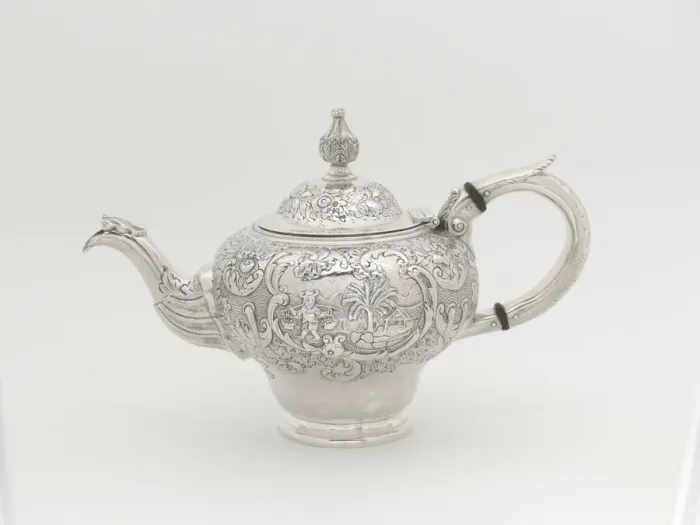 Framed Print : Teapot, 1848. Creator: Obadiah Rich Framed Print : Teapot, 1848. Creator: Obadiah Rich