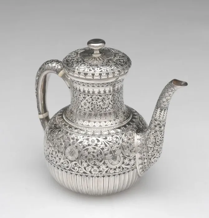 Framed Print : Teapot, 1875 / 90. Creator: Whiting Manufacturing Co Framed Print : Teapot, 1875 / 90. Creator: Whiting Manufacturing Co