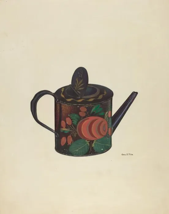 Framed Print : Teapot, 1935 / 1942. Creator: George File Framed Print : Teapot, 1935 / 1942. Creator: George File