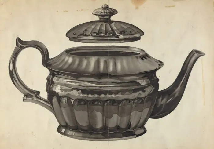 Framed Print : Teapot, 1935 / 1942. Creator: Samuel O. Klein Framed Print : Teapot, 1935 / 1942. Creator: Samuel O. Klein